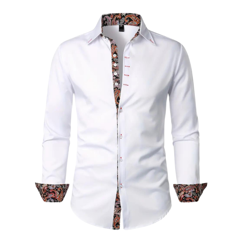 Mode Baron | Overhemd met Paisley Accent