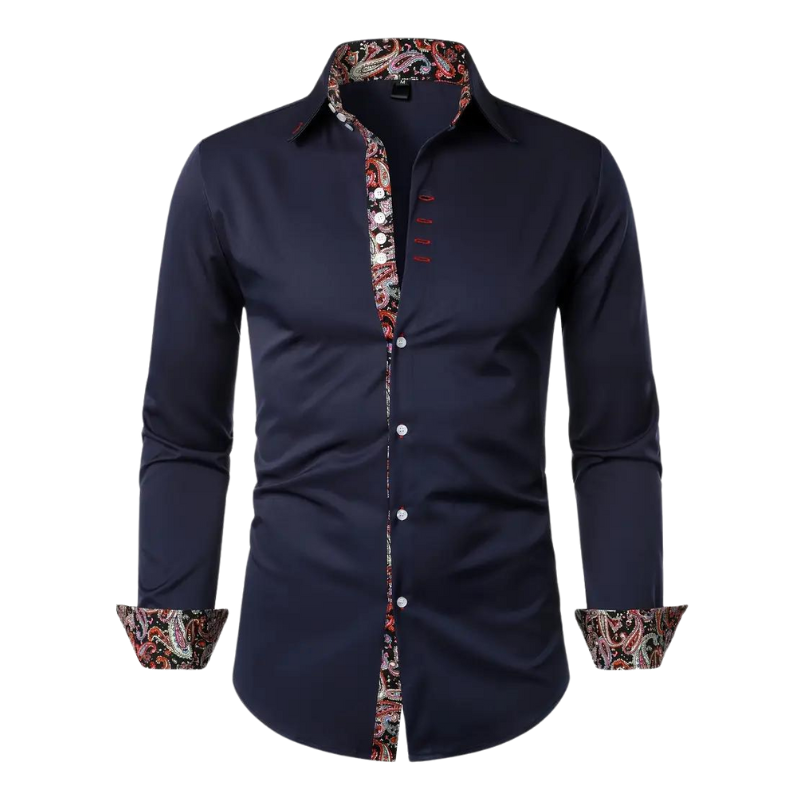 Mode Baron | Overhemd met Paisley Accent