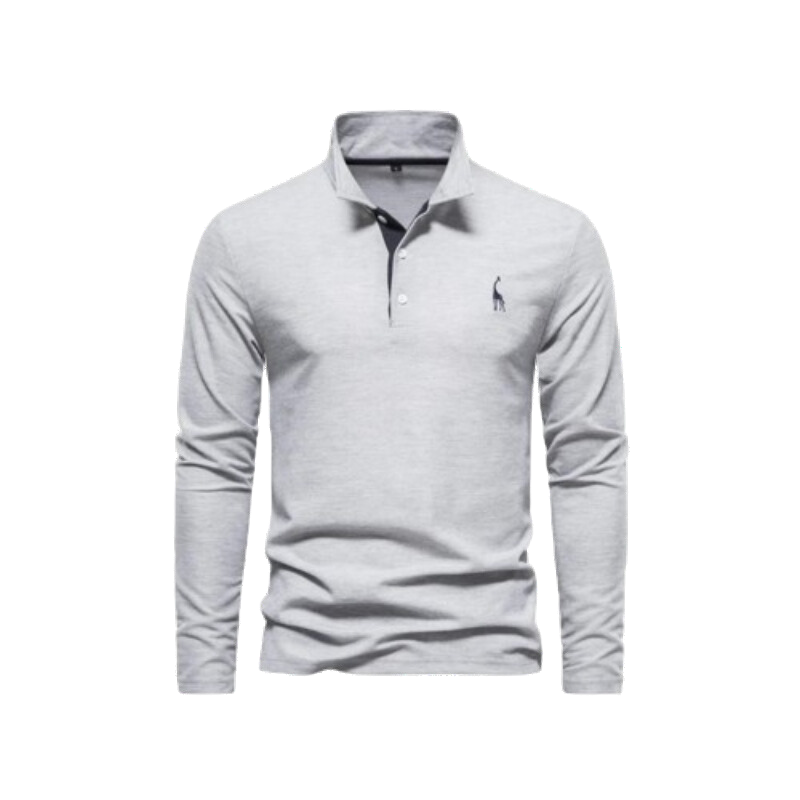 Aaron | Klassiek Lange Mouw Polo Shirt