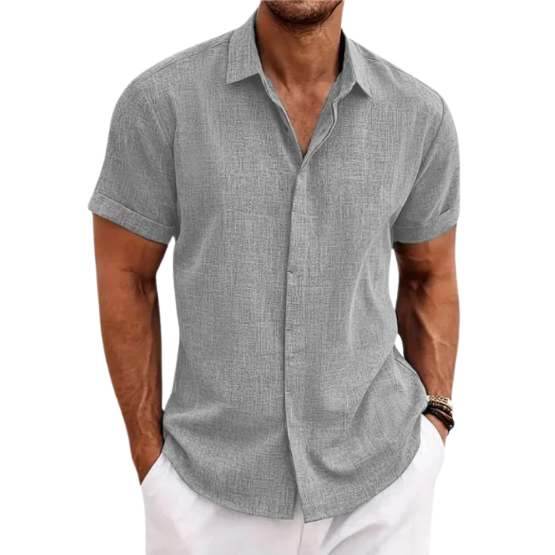 Mode Baron | Linnen Casual Heren Shirt