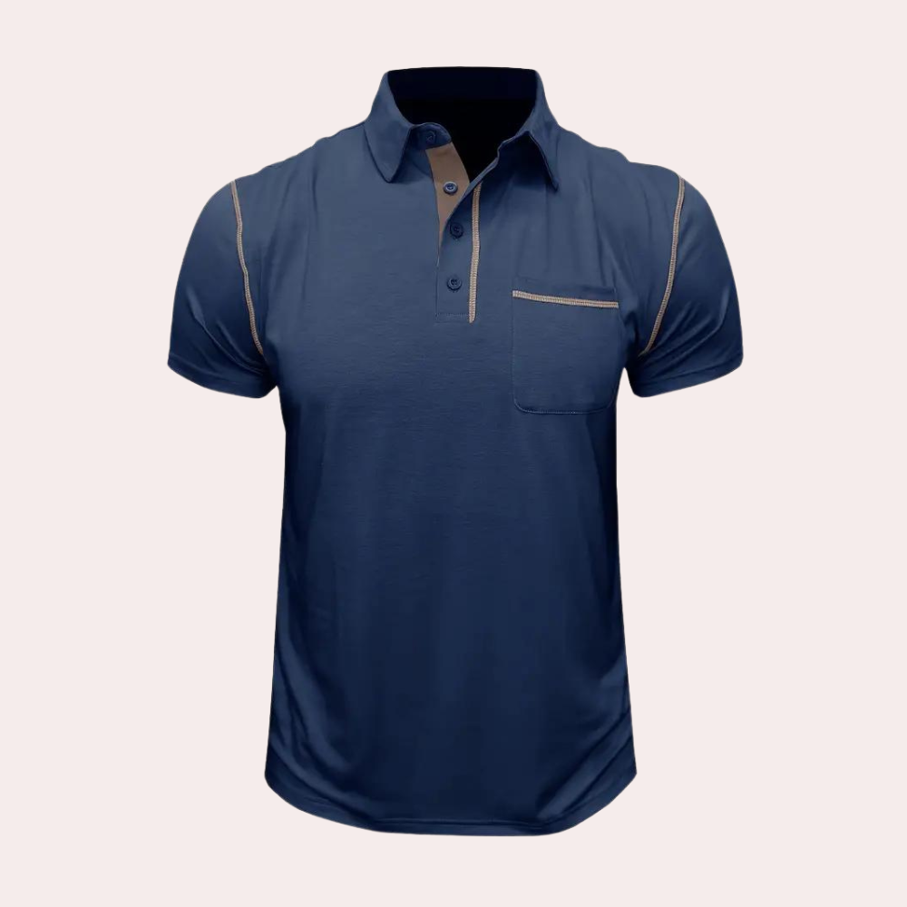 Casual Slim-Fit Polo met borstzak