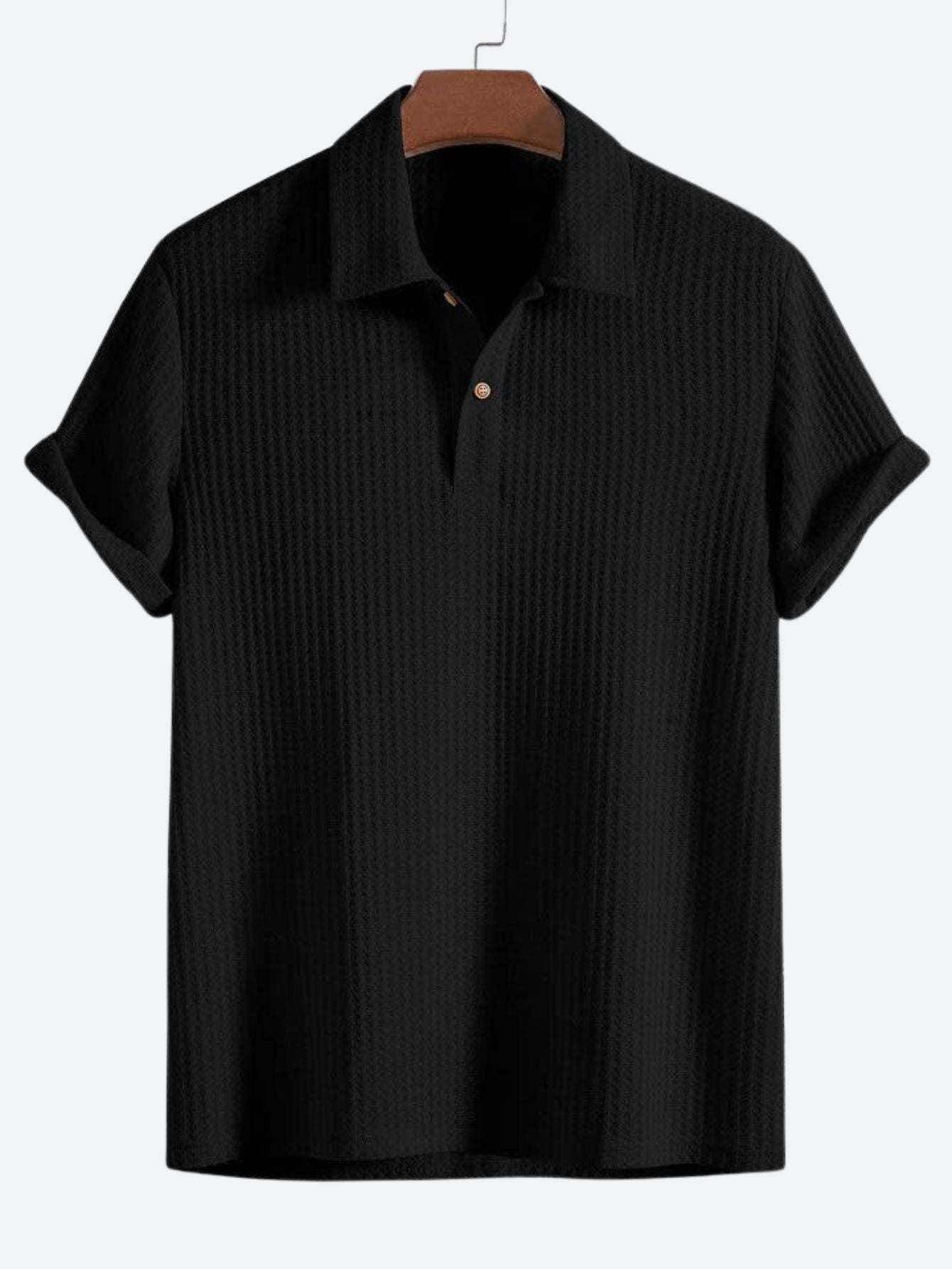 Mode Baron | Gebreide wafelpolo