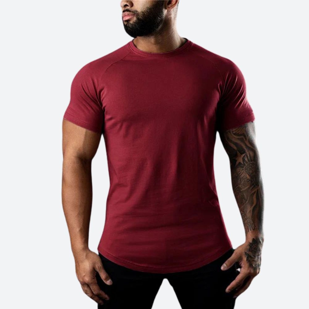 Mode Baron | Ademend T-shirt met korte mouwen