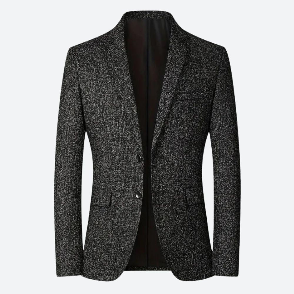 Mode Baron | Klassieke wollen blazer met slanke pasvorm