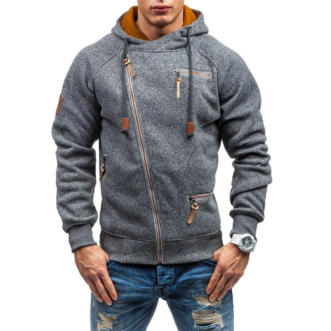 Mode Baron | Fleece vest met capuchon voor heren