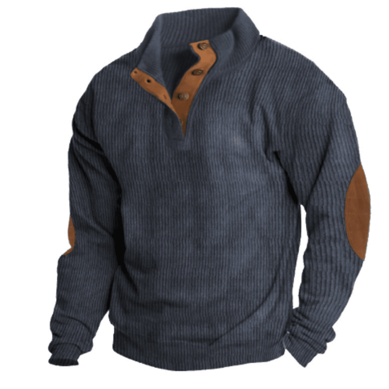 MALACHY | Casual geribd sweatshirt voor mannen